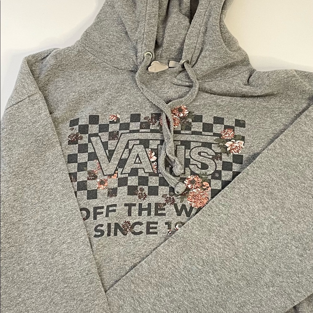 Vans checker rose logo hoodie